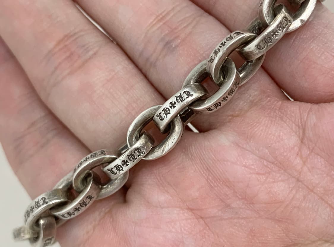 [8인치]크롬하츠 페이퍼체인 라지 팔찌 상품이미지2