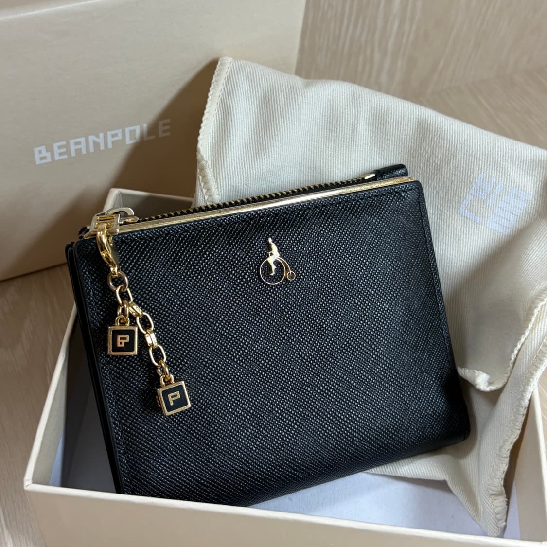 (급처)빈폴 루시 미니지갑 블랙 상품이미지1