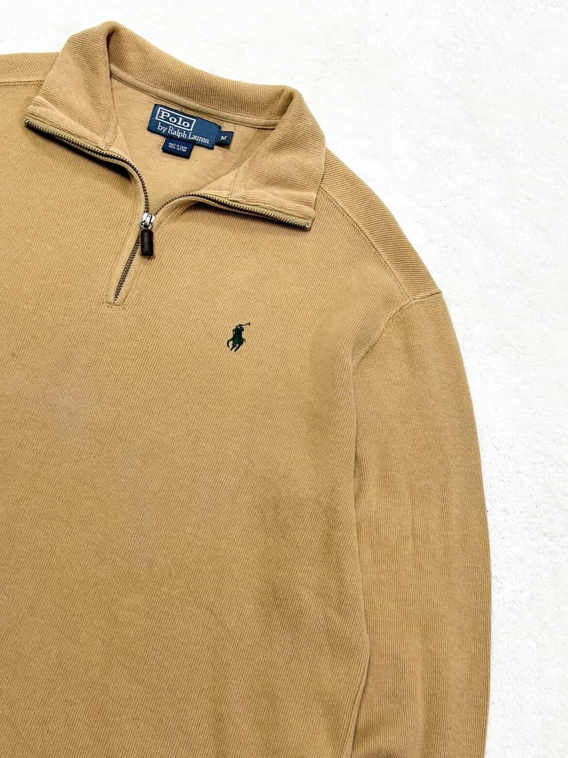 폴로 그린포니 베이지 코튼 반집업 상품이미지6