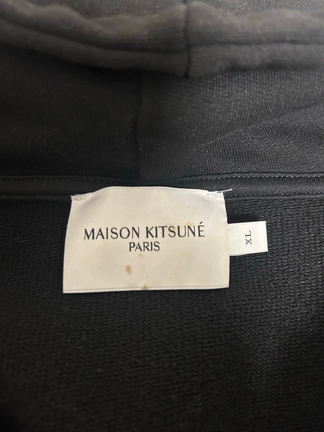 메종키츠네 칠랙스 폭스 패치 후드집업 블랙 상품이미지3