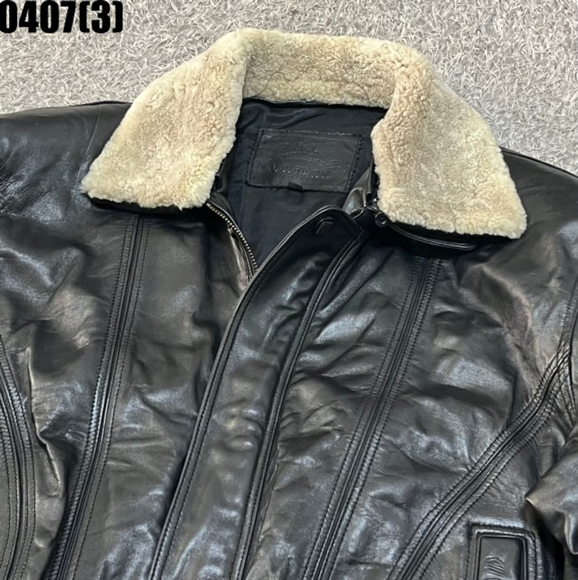 CAMAN 빈티지 레더 양가죽 자켓 상품이미지2