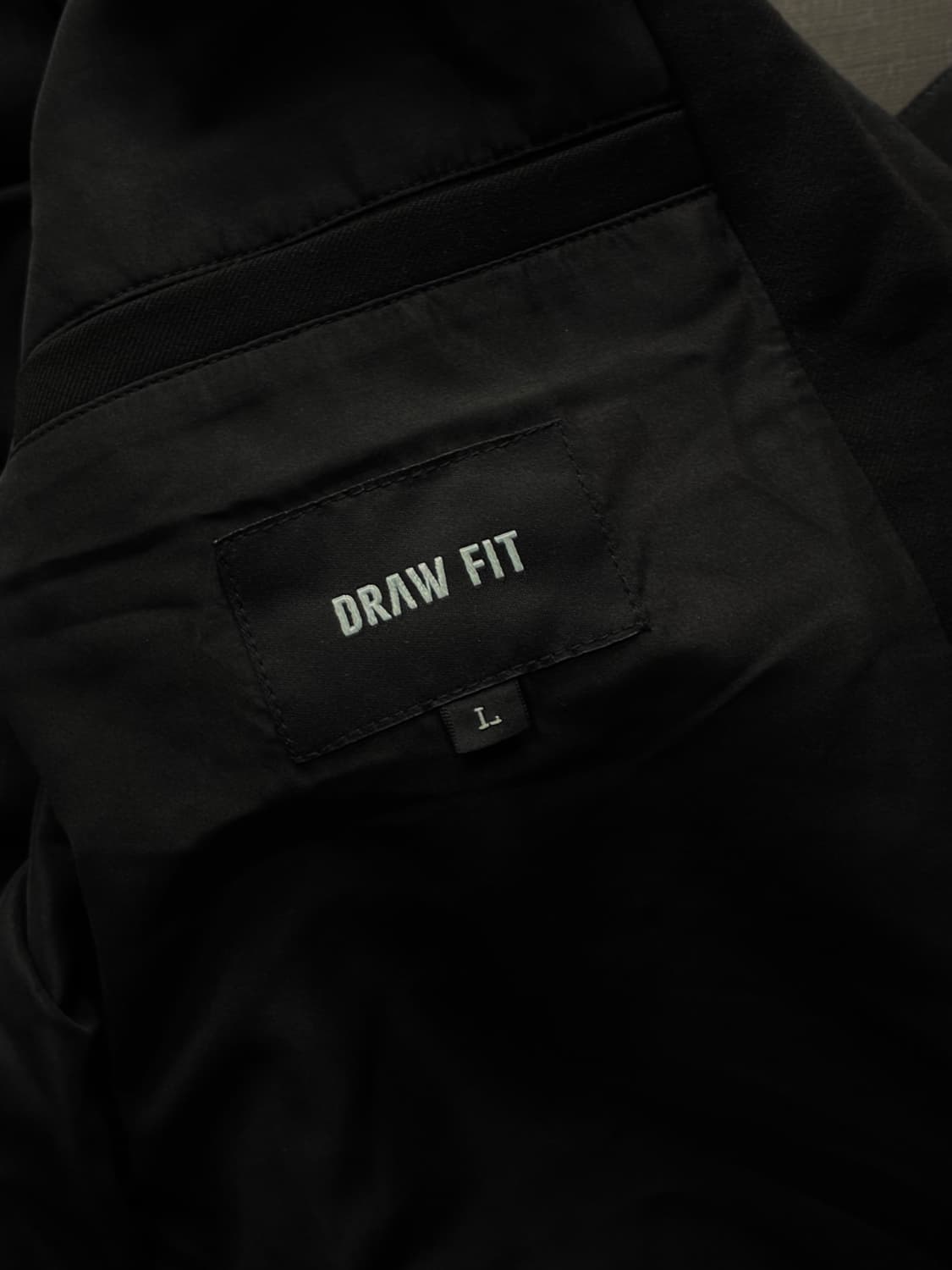 (L) 드로우핏 미니멀 자켓 BLACK 판매 상품이미지4