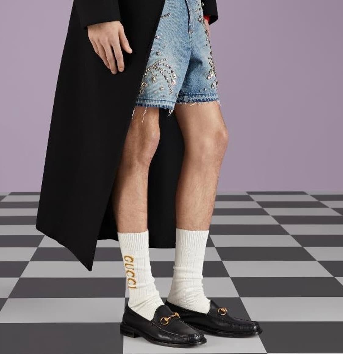 새상품 구찌 양말 로고 삭스 롱삭스 화이트 S 사이즈 풀박스 상품이미지2