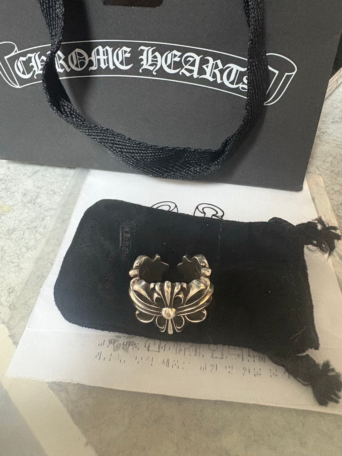 [us10.5]크롬하츠 더블플로랄링 상품이미지1