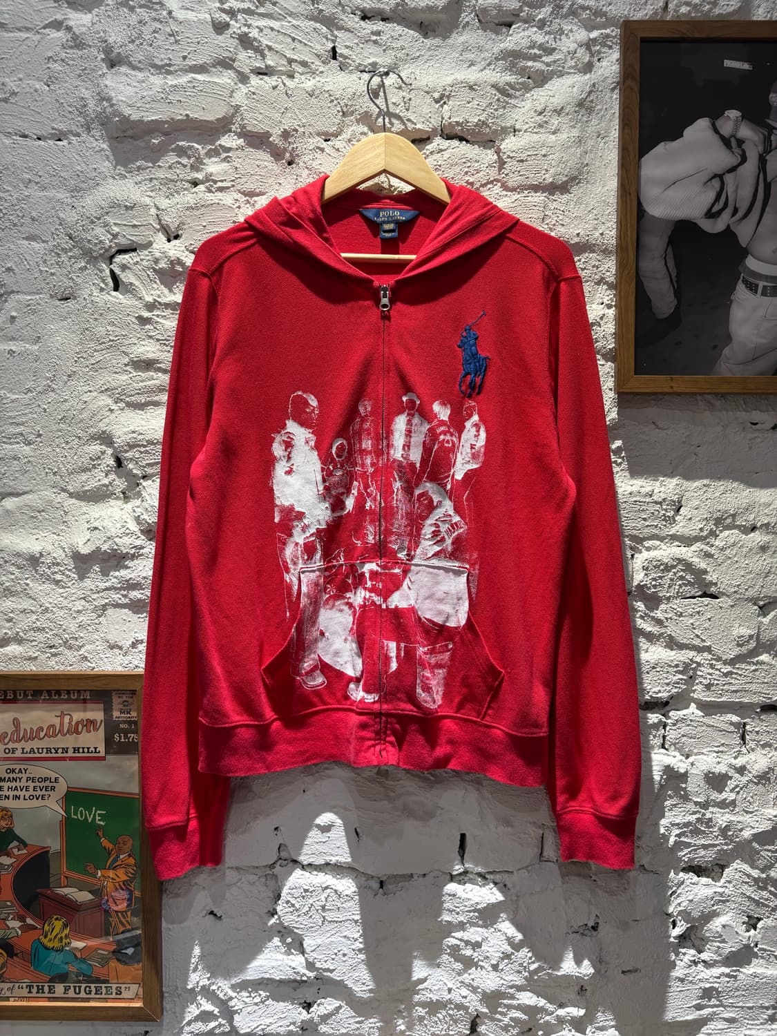 폴로 빅포니 프린팅 커스텀 후드집업 상품이미지1