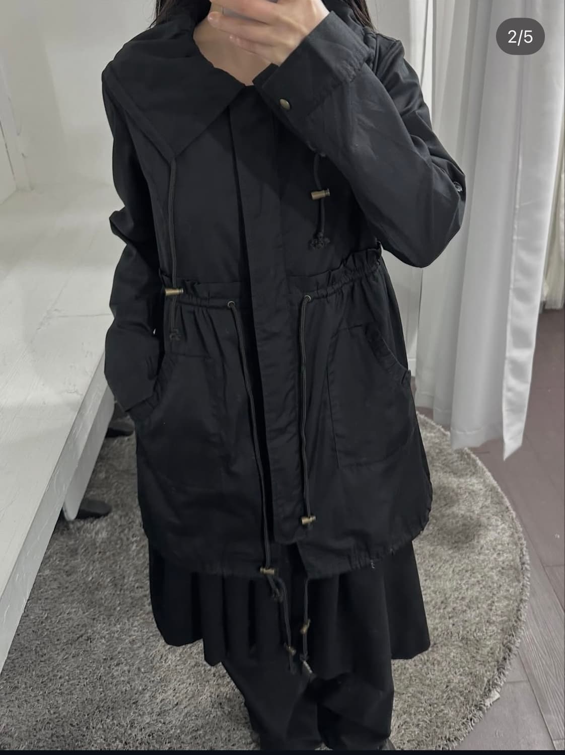 string detail twoway jacket 상품이미지3