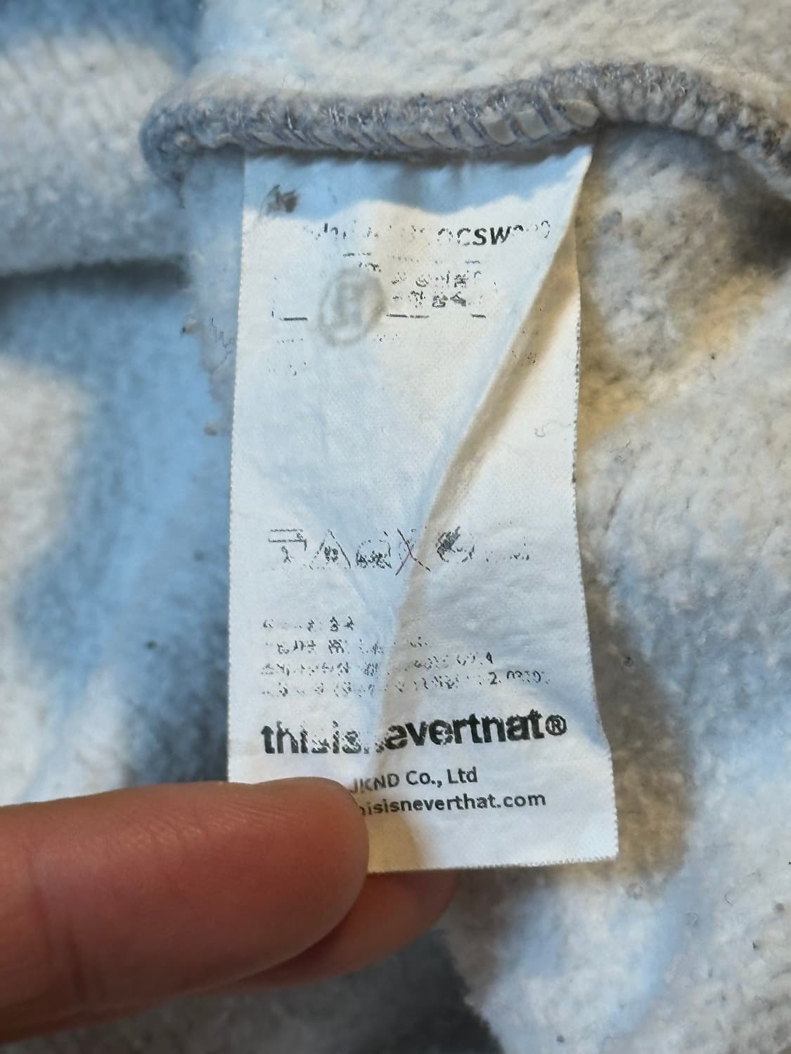 디스이즈네버댓 T-Logo 맨투맨 그레이 상품이미지6