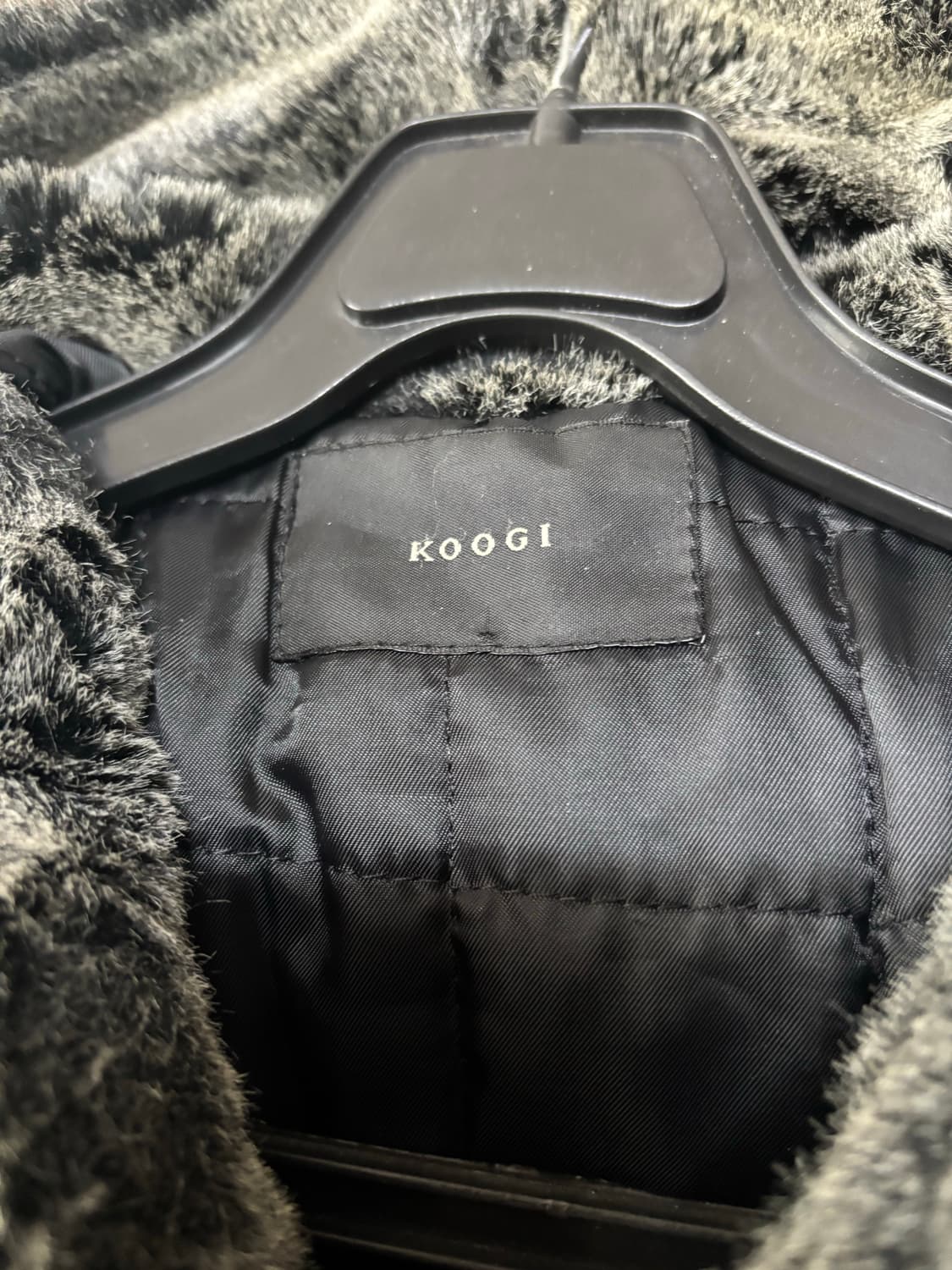 [KOOGI] 빈티지 쿠기 Y2K 블랙 벨벳 퍼 코듀로이 코트 상품이미지4