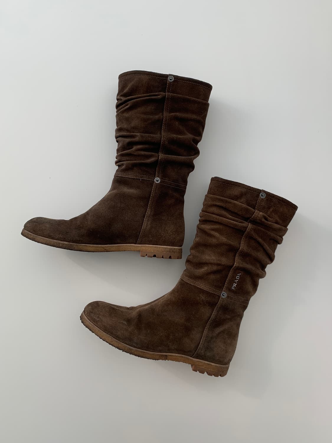 Wrinkled Suede Boots 상품이미지6