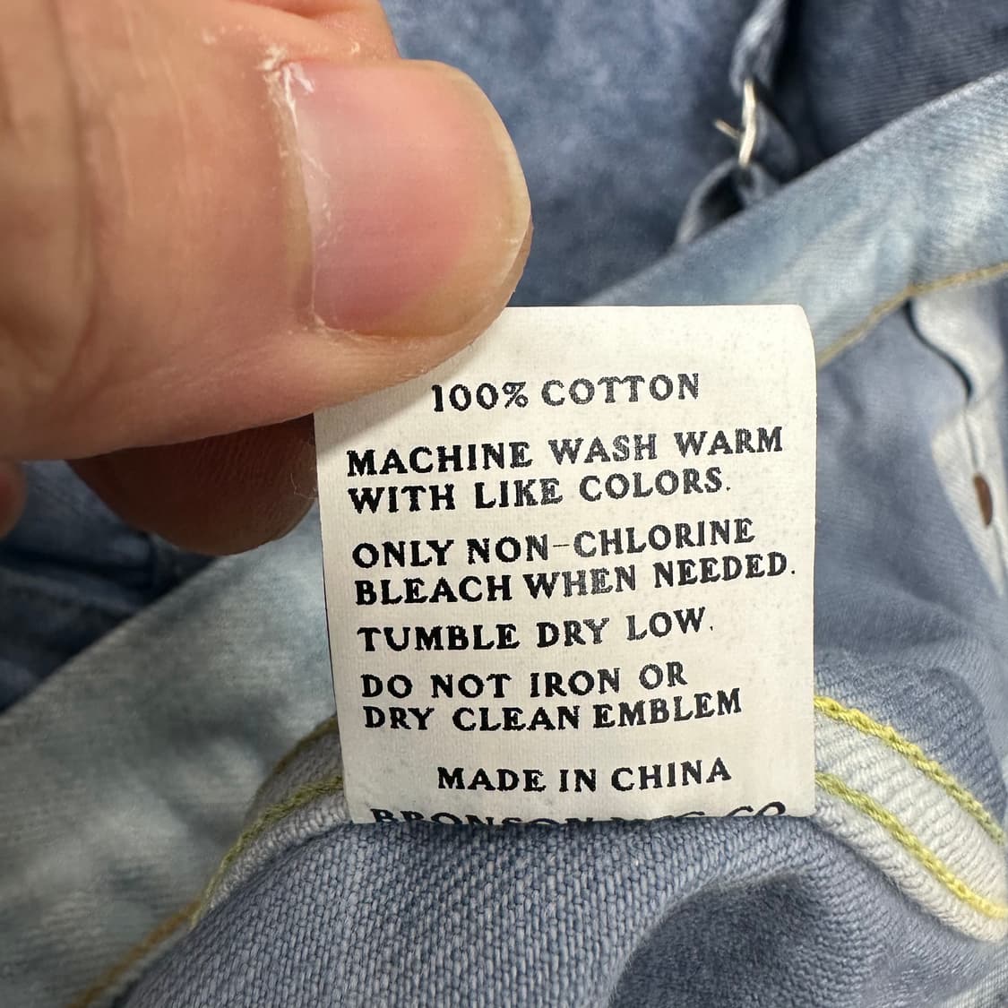 브론슨 1세대 나염 트러커 데님 상품이미지6