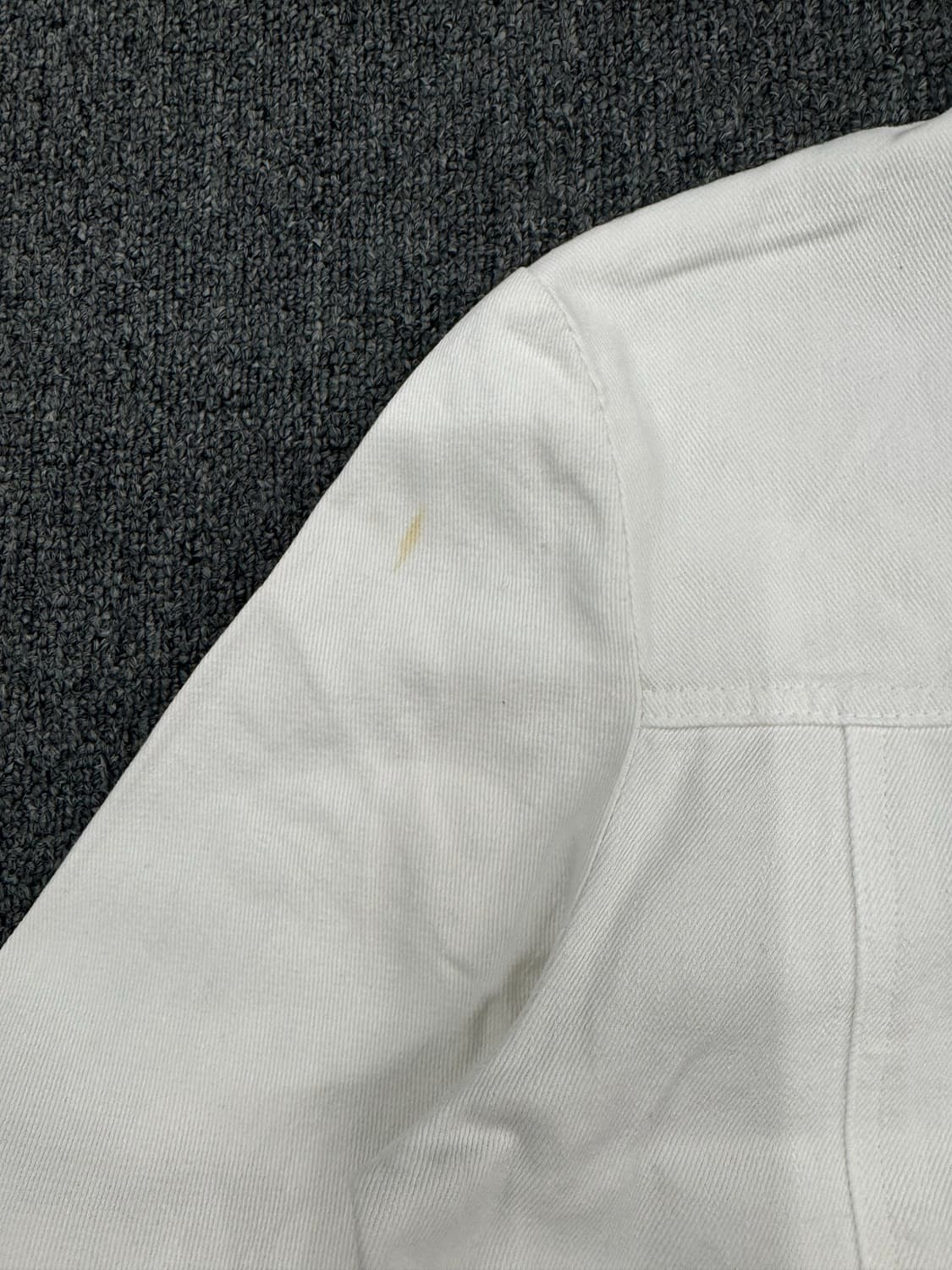 L)BellMount 빈티지 크림 데님 집업 자켓 상품이미지3