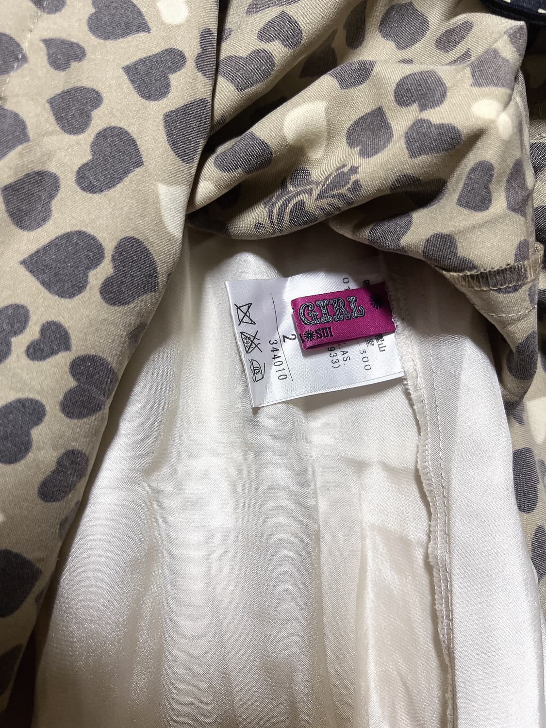 안나수이 라떼갸루 로걀 호피 하트 프릴 튜튜 도트 샤스커트 캉캉치마 양면 상품이미지7