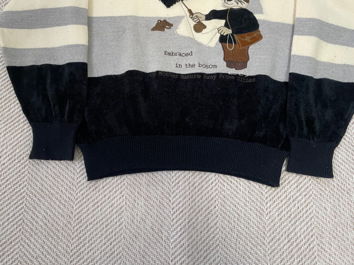 Lunel uomo 태리 코튼 빈티지 울 니트 상품이미지2