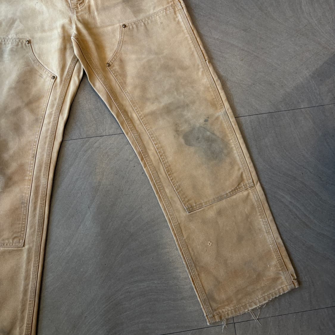 칼하트 정품 브라운 더블니 팬츠 바지 상품이미지4