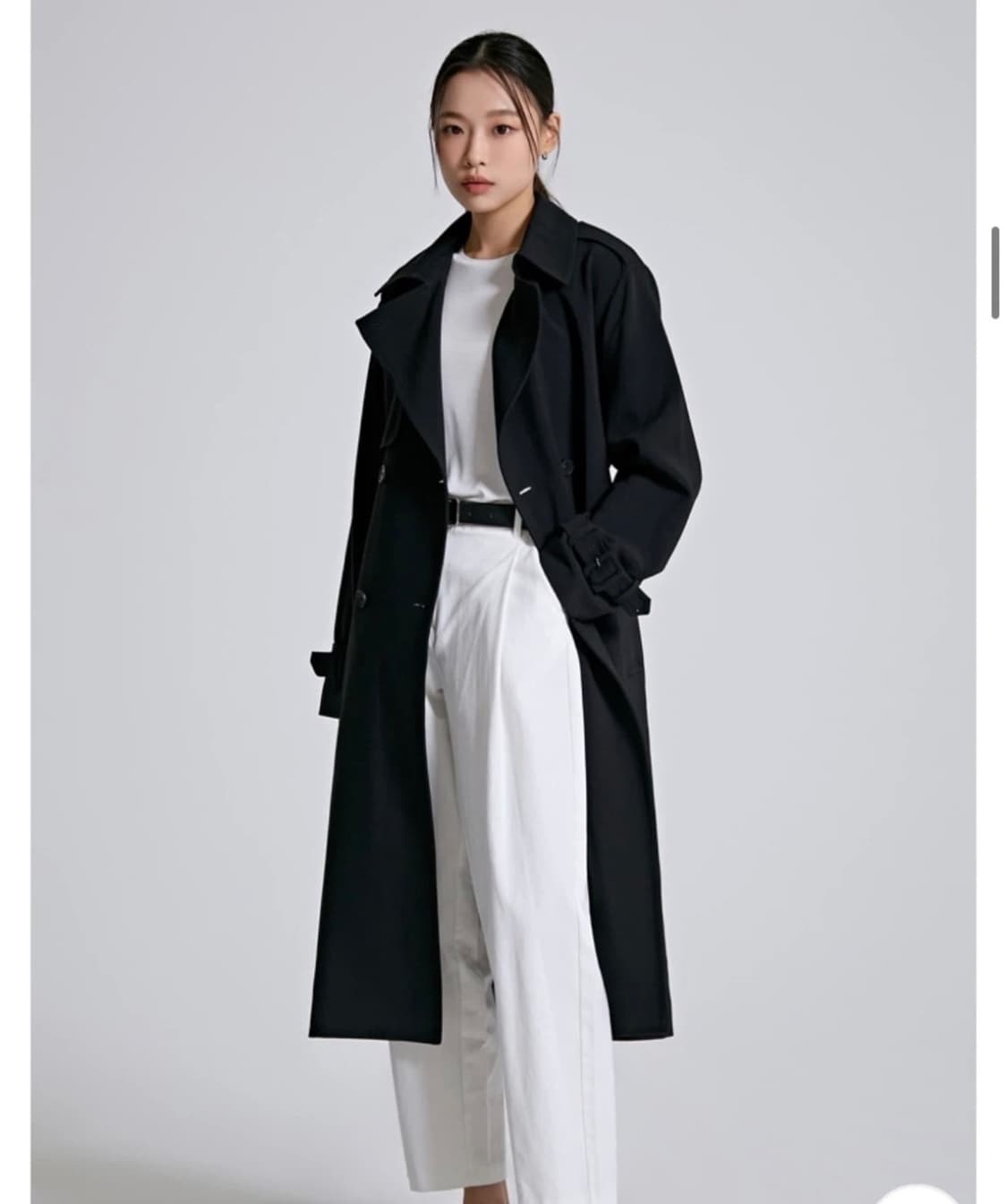 스파오 도톰폴리 롱 트렌치 코트  상품이미지2