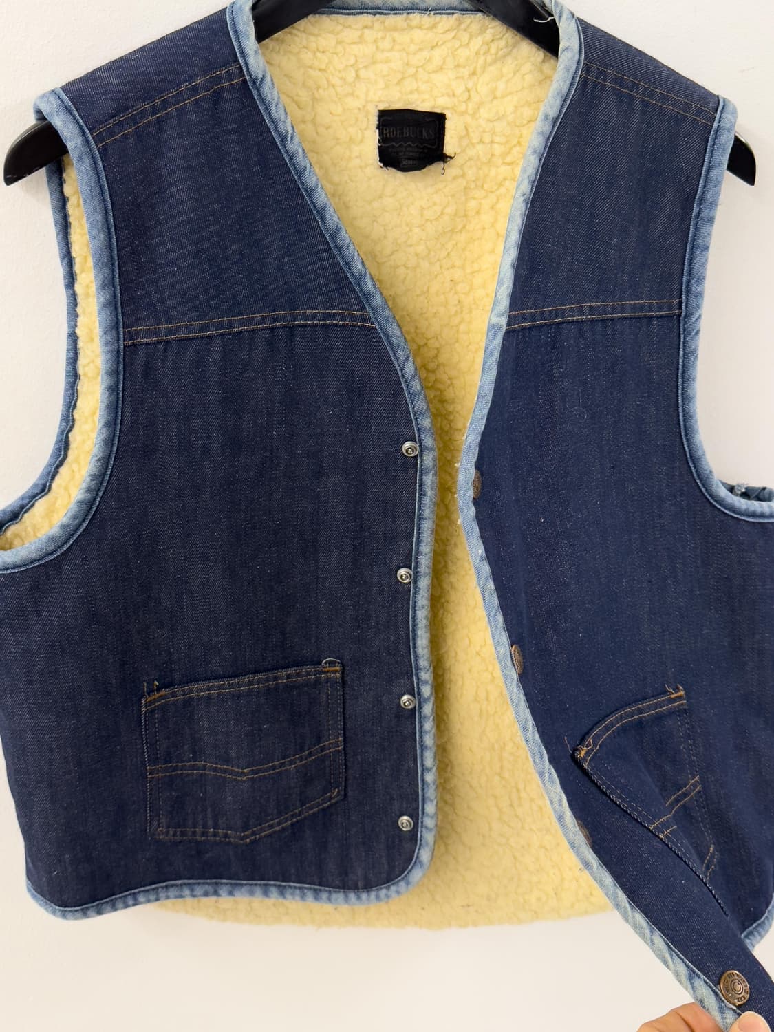 70's시어스 쉐르파 데님 베스트 상품이미지5