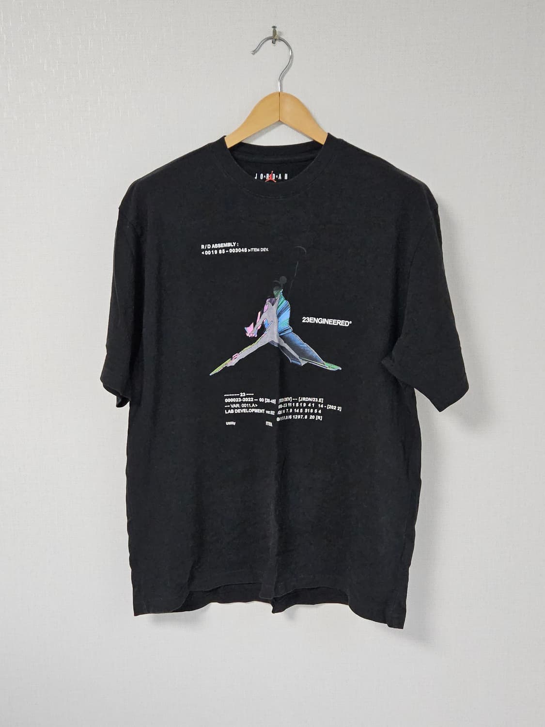 나이키 조던 엔지니어드 23 반팔 티셔츠 블랙 L 상품이미지1