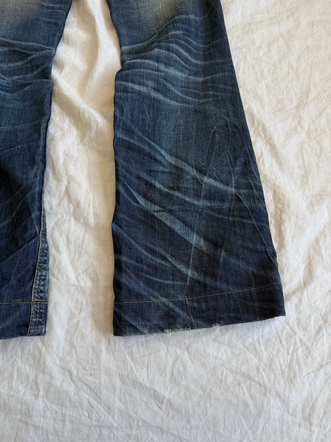 Y2k 로우라이즈 세미 부츠컷 데님팬츠 상품이미지7