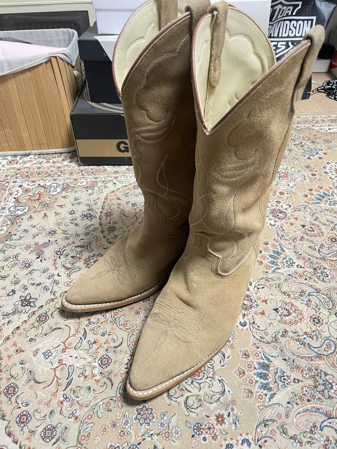 스웨이드 웨스턴부츠 10.5D 상품이미지2