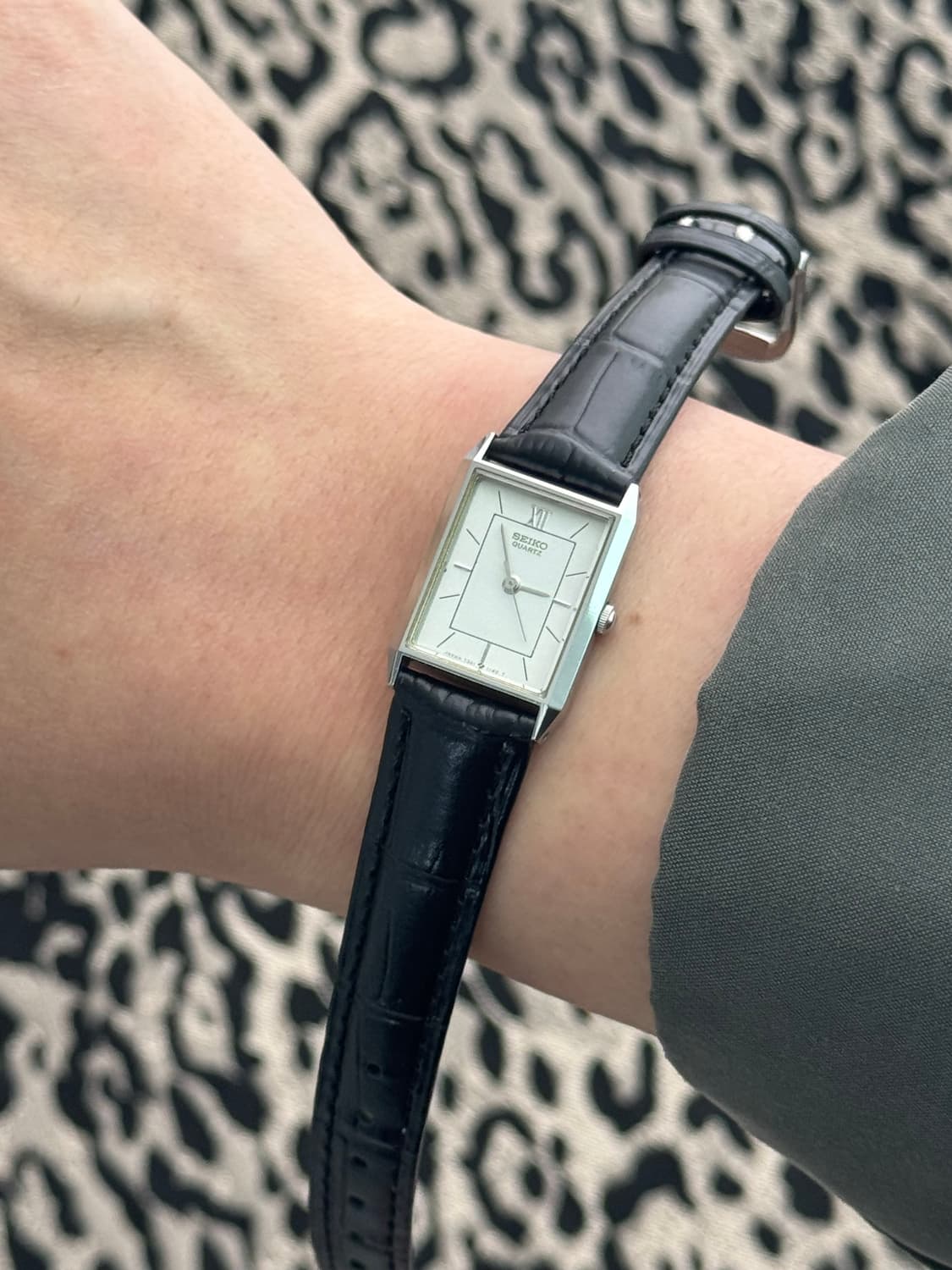 80s 빈티지 세이코 탱크 쿼츠 레이디스 상품이미지8