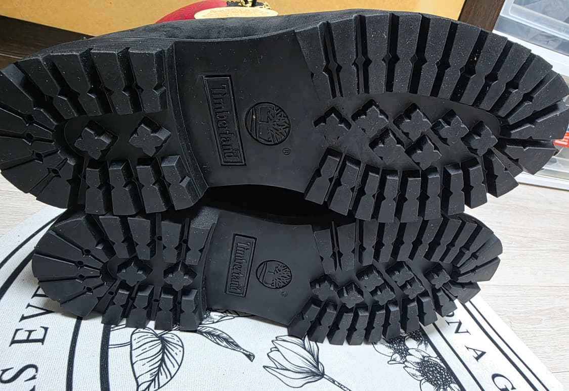 [250~255]팀버랜드 6인치 워터프루프 블랙레드부츠 상품이미지7