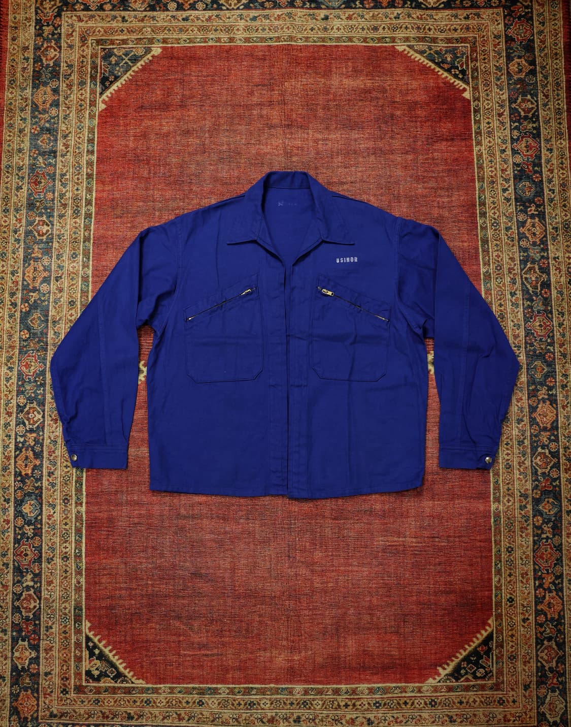 빈티지 워크자켓 블루 판매 상품이미지1
