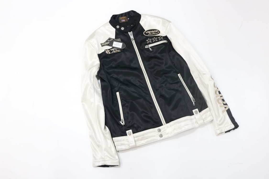 VANSON 밴슨 빈티지 멀티 패치 레이싱 트랙 자켓 (XL) 상품이미지2