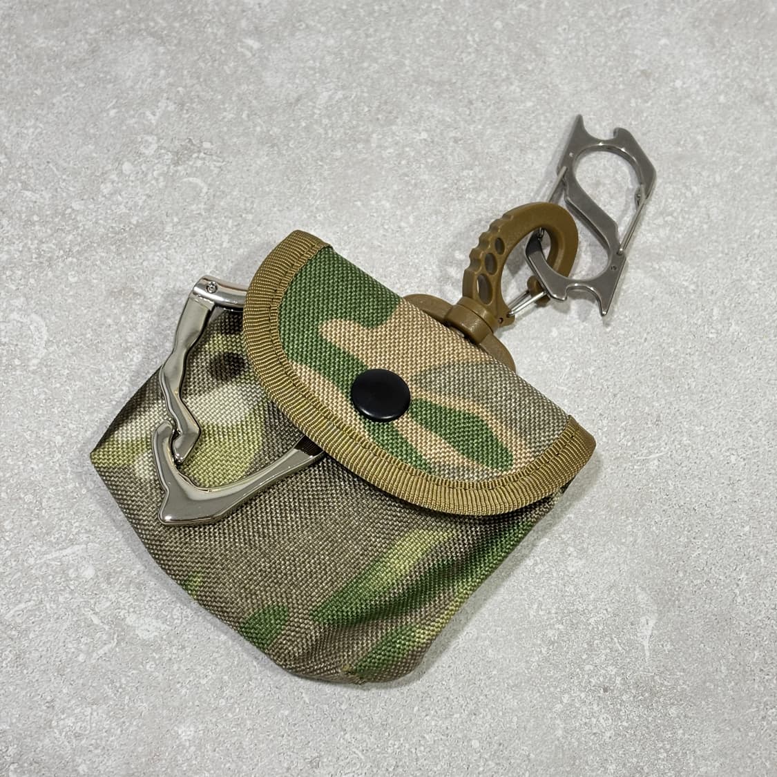Oribell 카모 밀리터리 카라비너 레이어드 키링 열쇠고리 상품이미지5