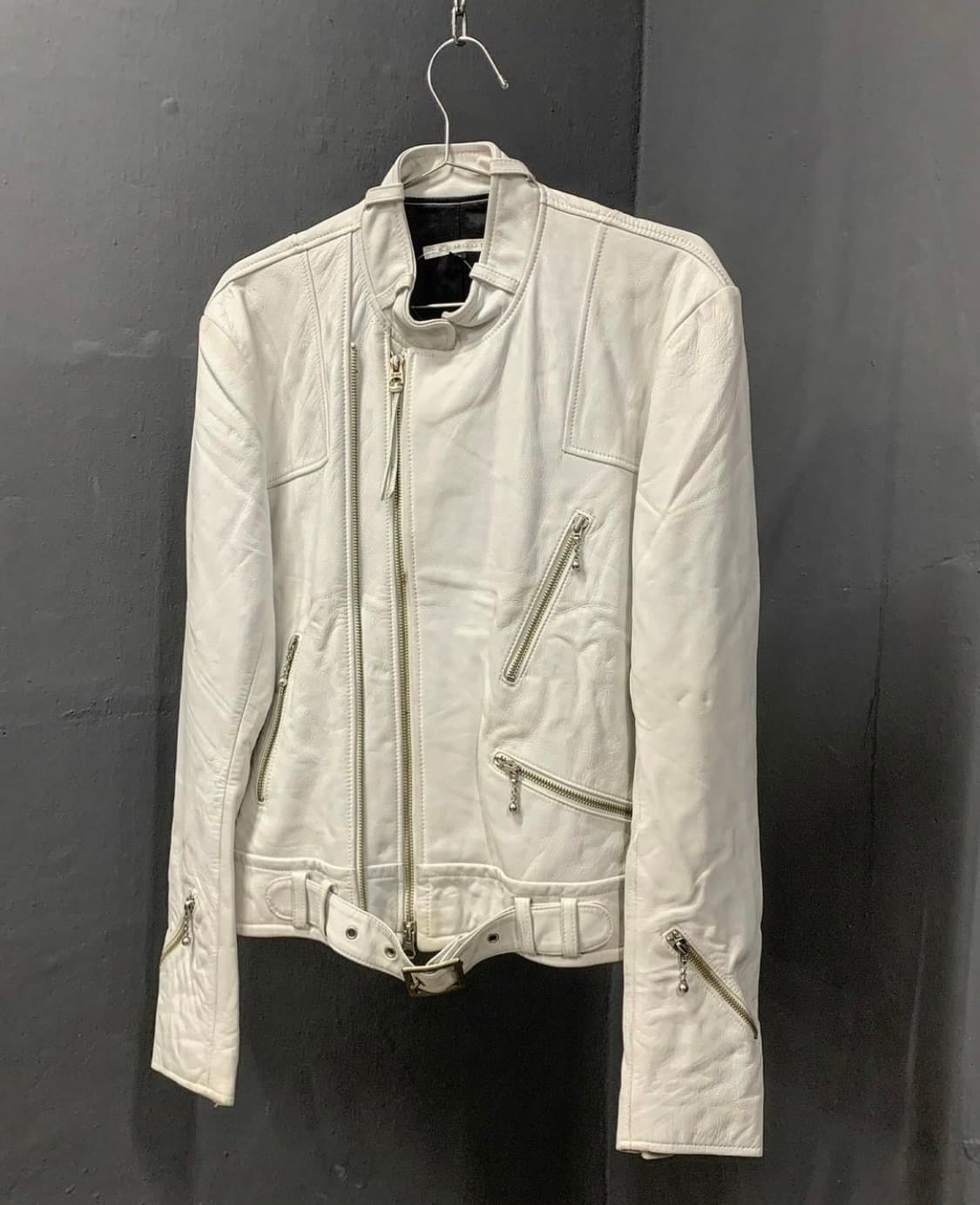 Red moon 쉽 스킨 벨티드 투웨이 라이더 재킷 상품이미지1