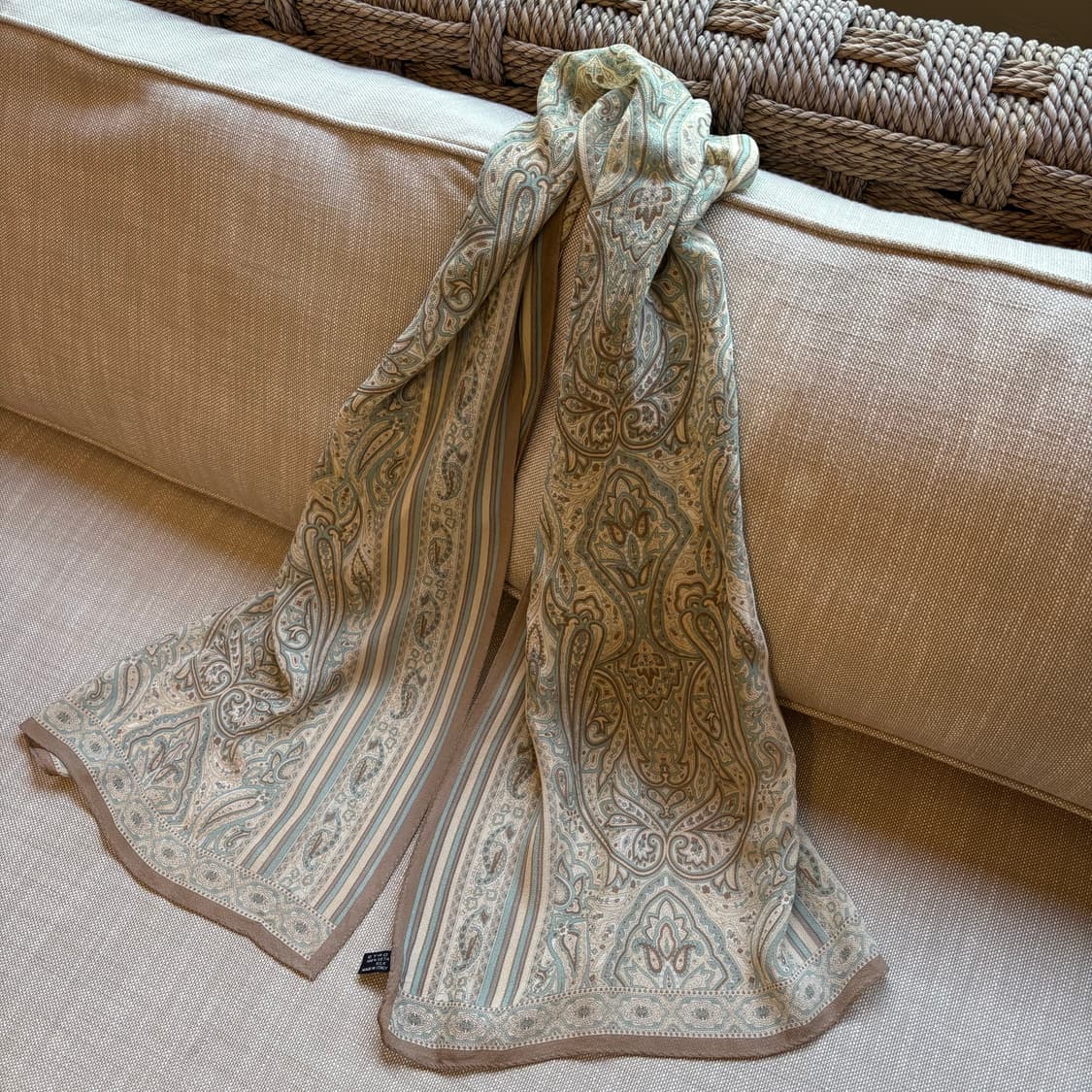 에트로(ETRO) 페이즐리 패턴 실크 스카프 상품이미지3