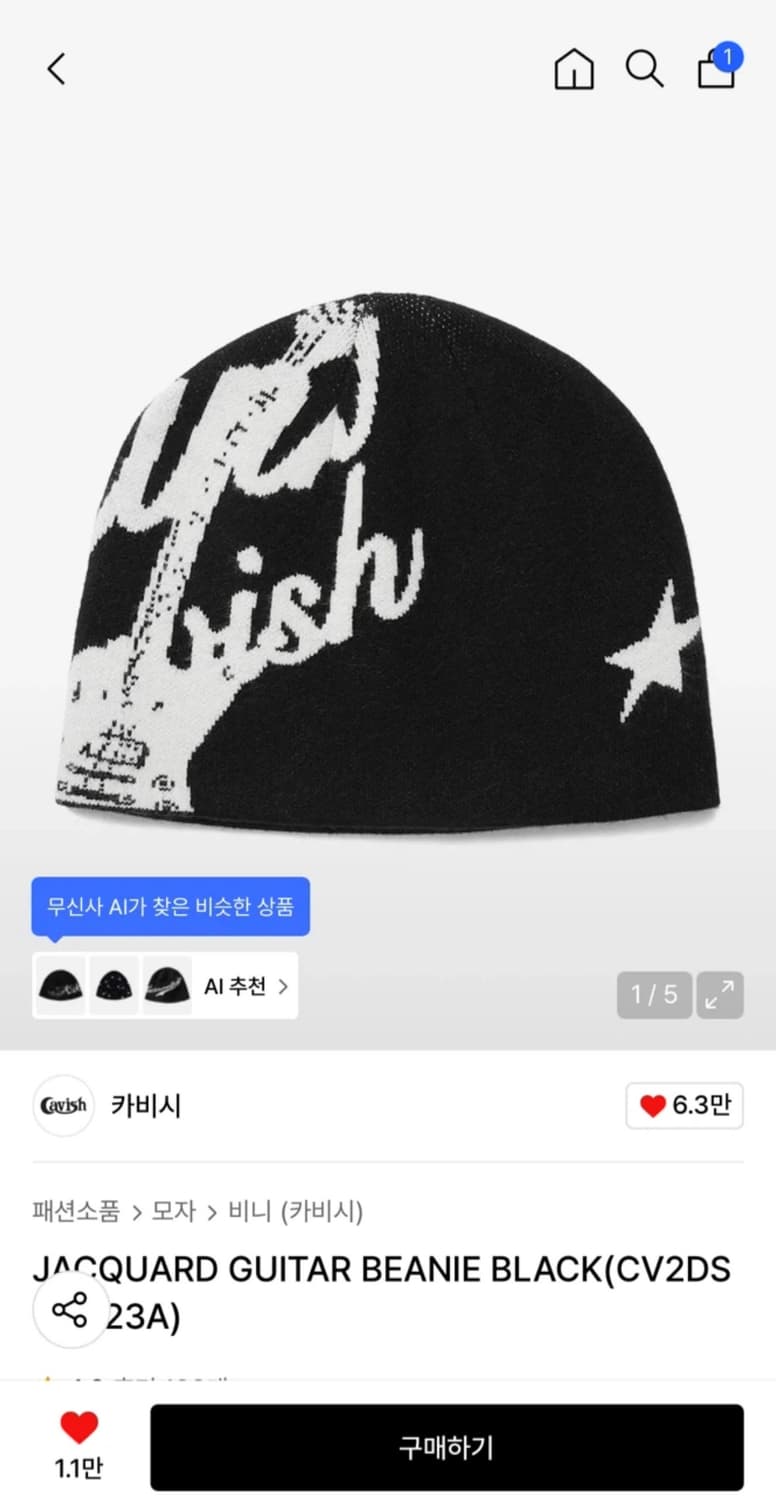 카비시 기타 비니 상품이미지1