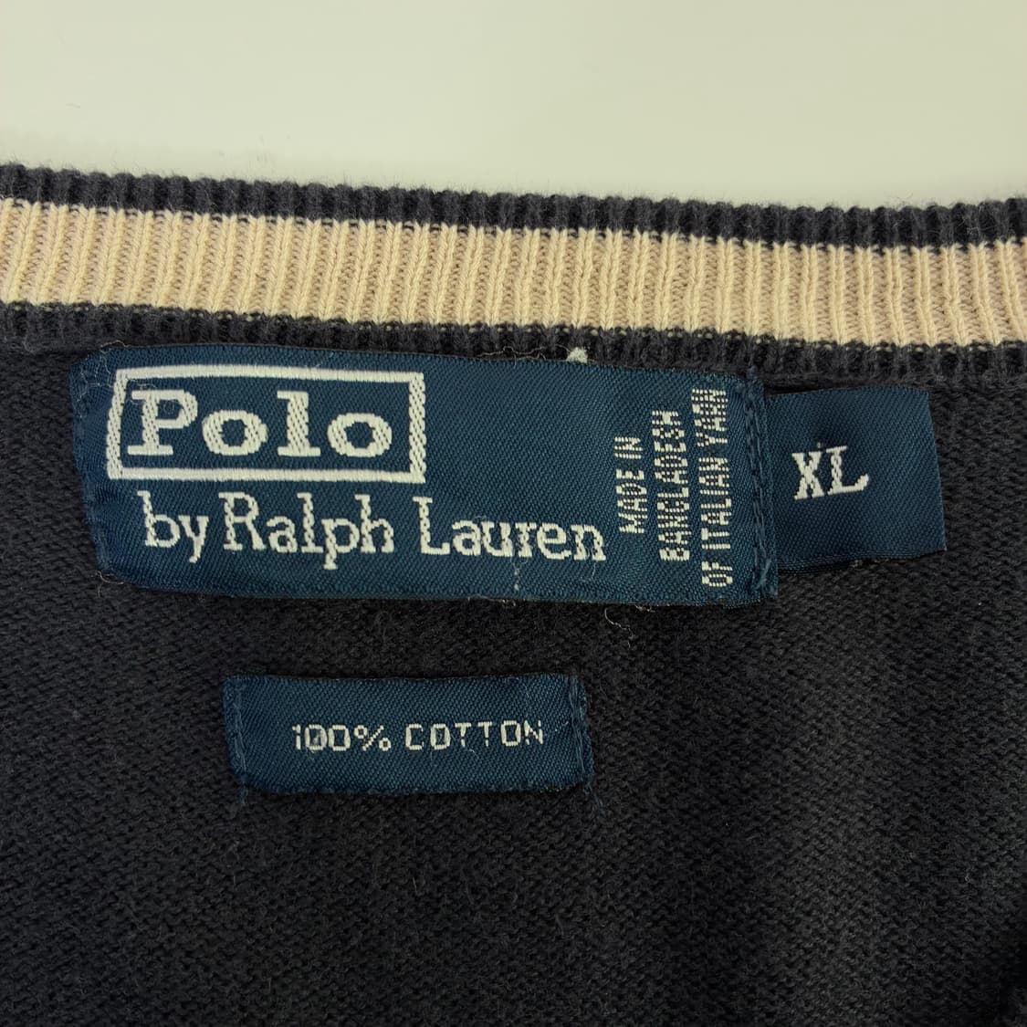 Polo  폴로 랄프로렌 자수 코튼 브이넥 니트 상품이미지4