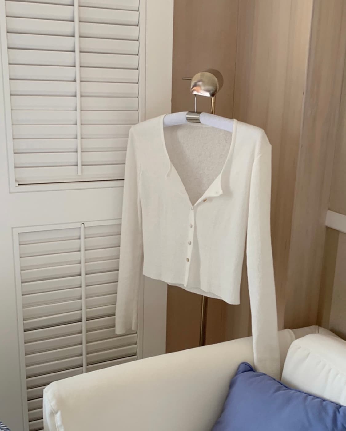 더위시 리즈(leeds) 베이스 슬림 가디건 아이보리 상품이미지7