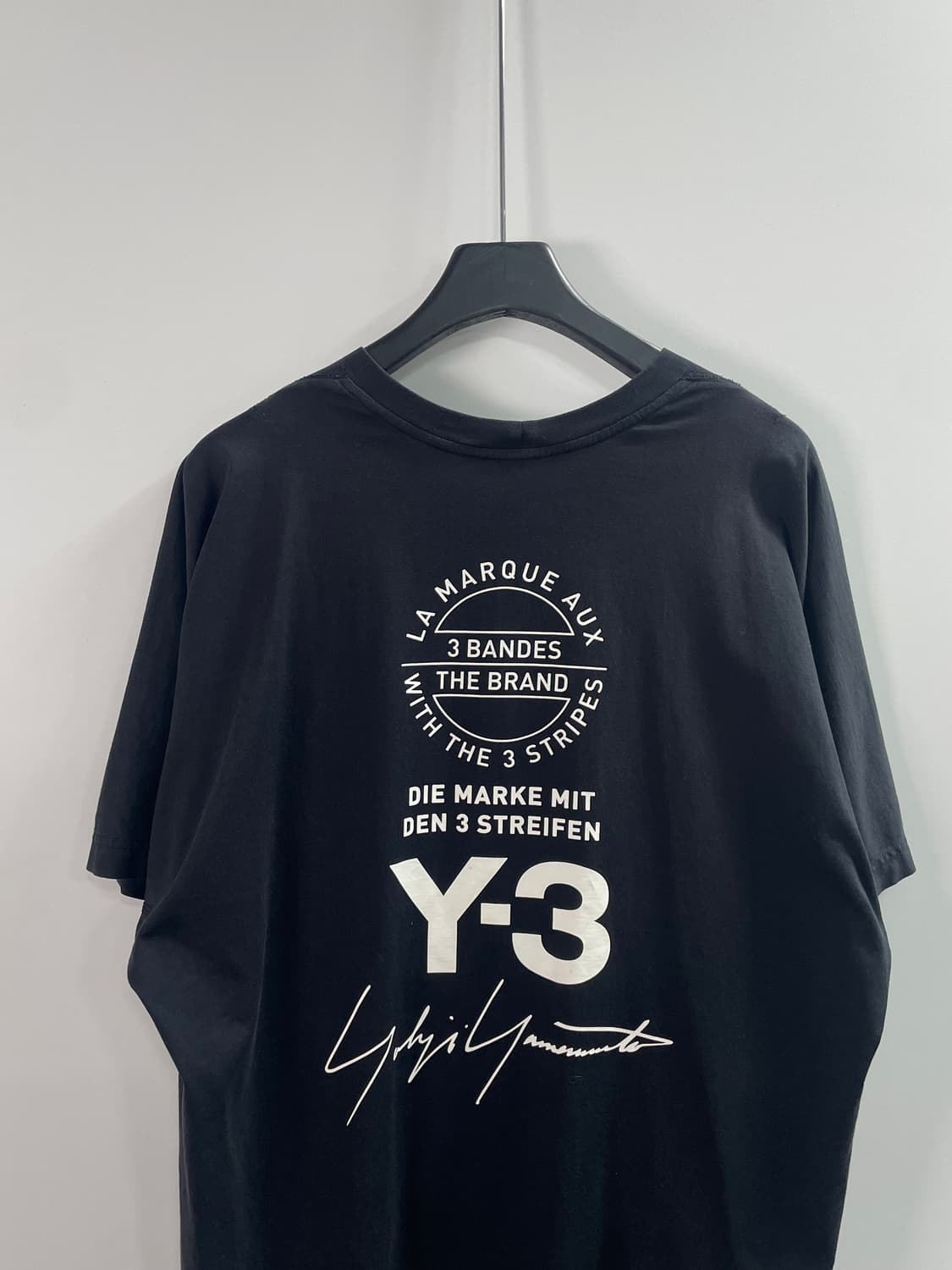 Y-3 요지야마모토 로고 블랙 반팔티 (on.892) 상품이미지2