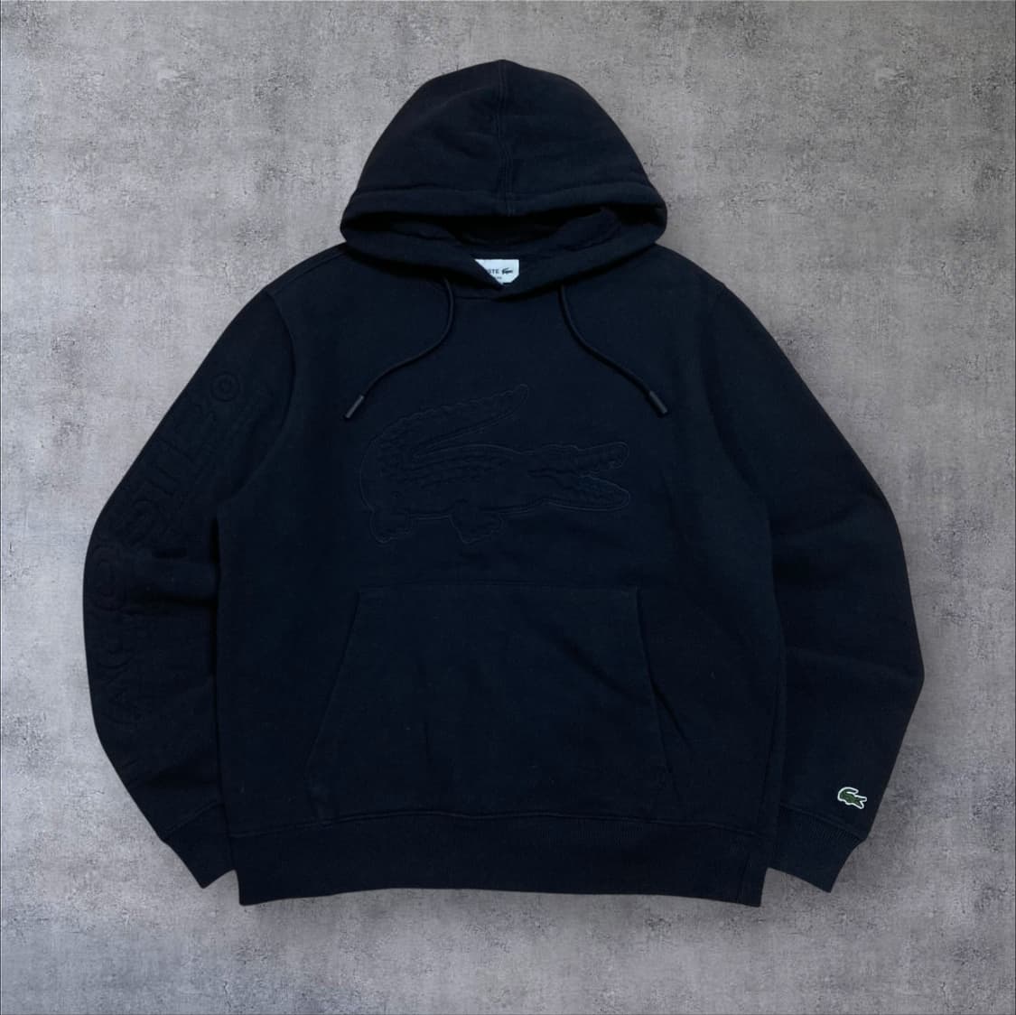 라코스테 빅로고 네이비 후드티 상품이미지1