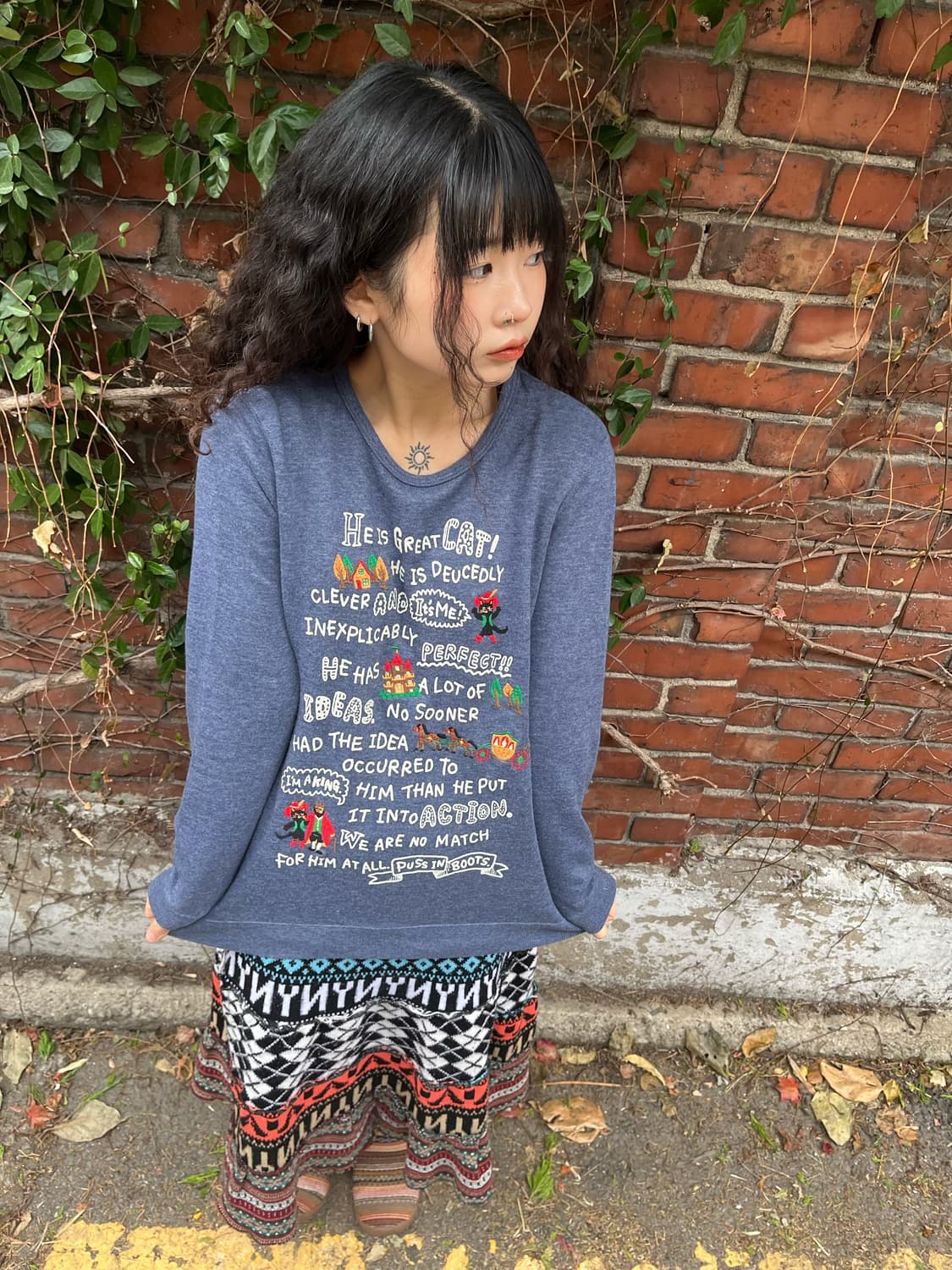 장화 신은 고양이 롱 슬리브 상품이미지1