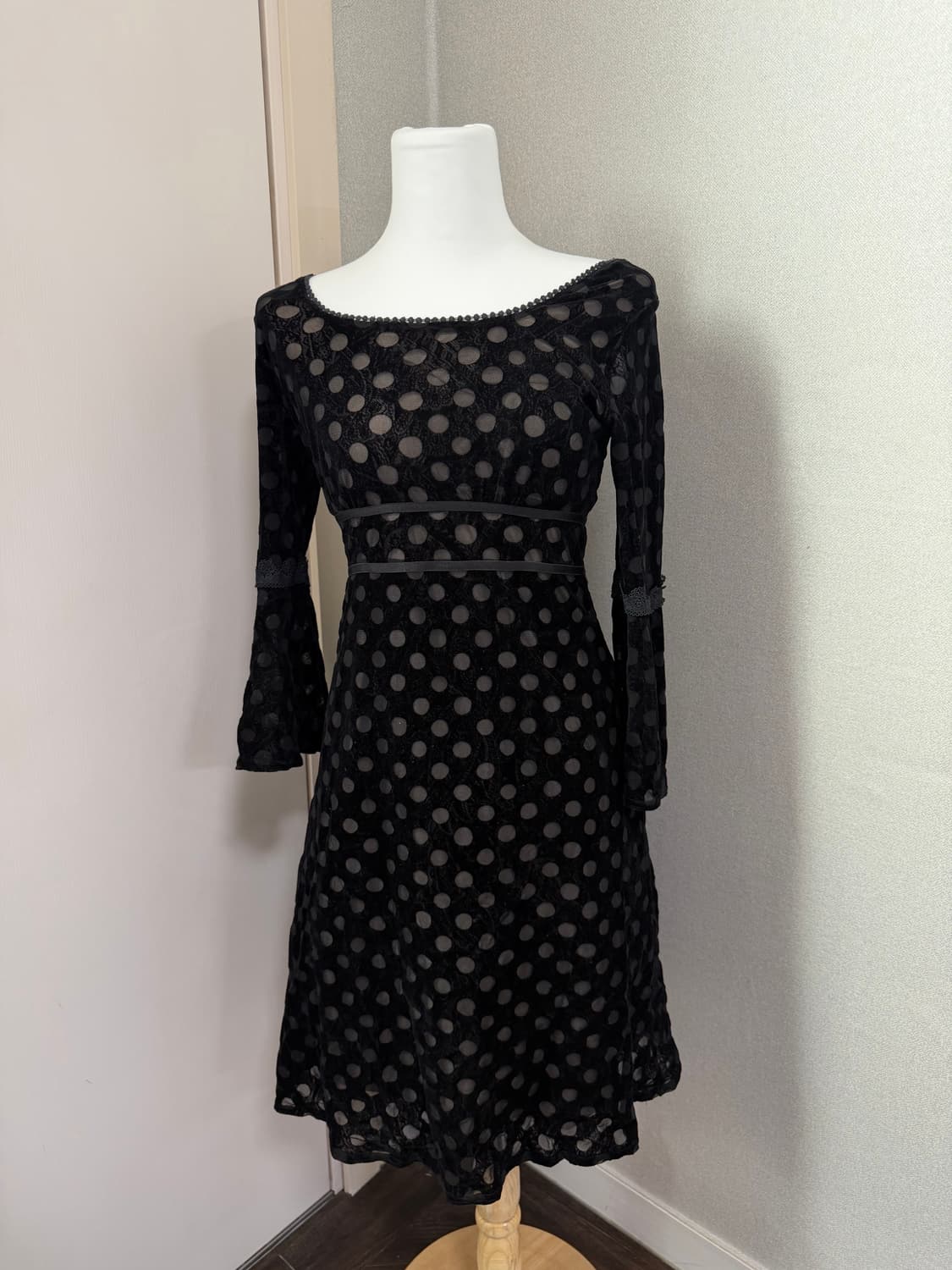 빈티지 고스로리 도트 레이스 원피스 상품이미지1