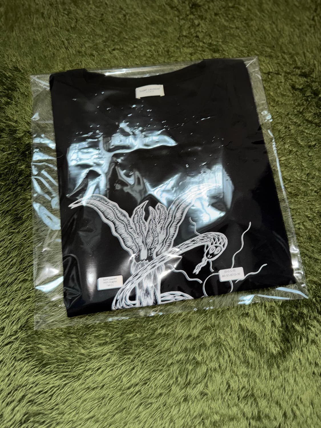 [L] Saint Laurent 생로랑 14ss 그래픽 티셔츠 블랙 상품이미지10