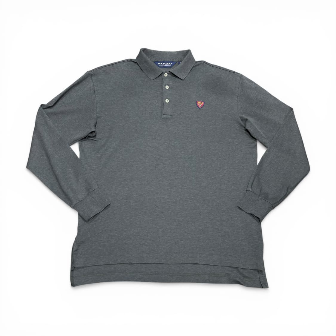 M-L 폴로 랄프로렌 골프 그레이 POLO로고 PK 긴팔 카라티 상품이미지1