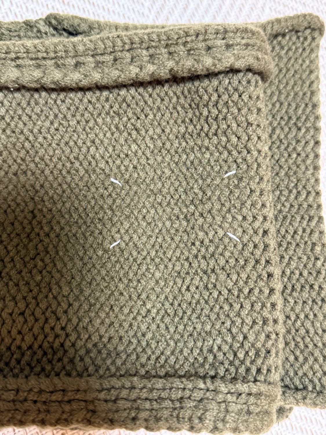 1/7까지 할인)메종 마르지엘라 머플러 카키색 상품이미지4