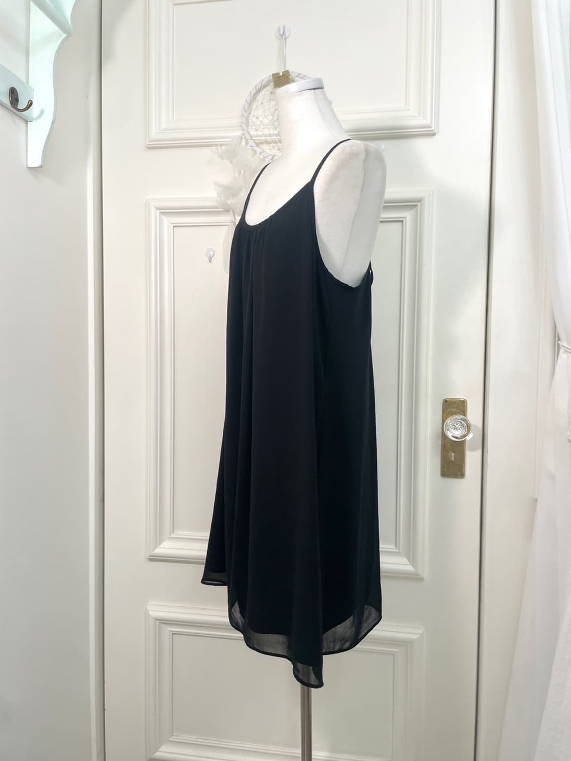 black shirring point back back bow opc 상품이미지2