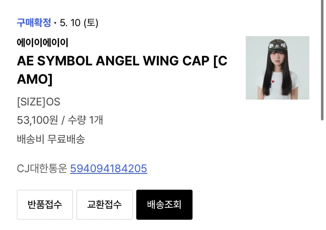 AEAE WING CAP CAMO 상품이미지3
