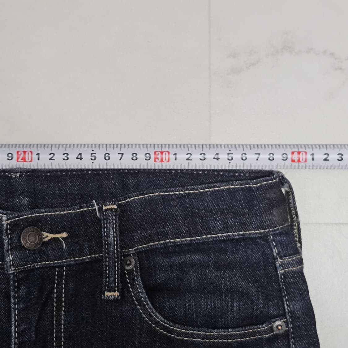 30 리바이스 510 진청 컷팅진 데님팬츠 상품이미지5