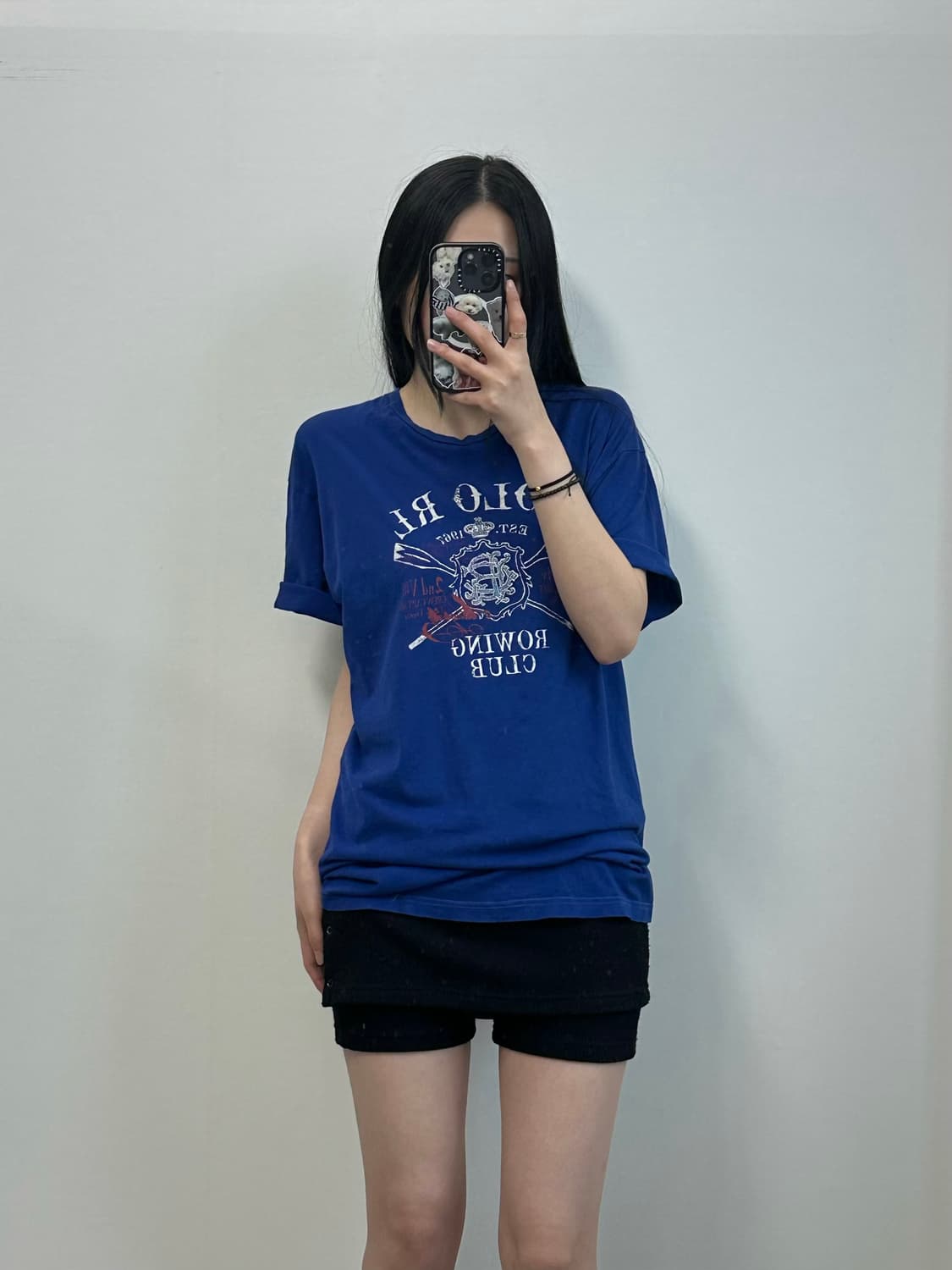 폴로 랄프로렌 빅로고 네이비 반팔 티셔츠 상품이미지1