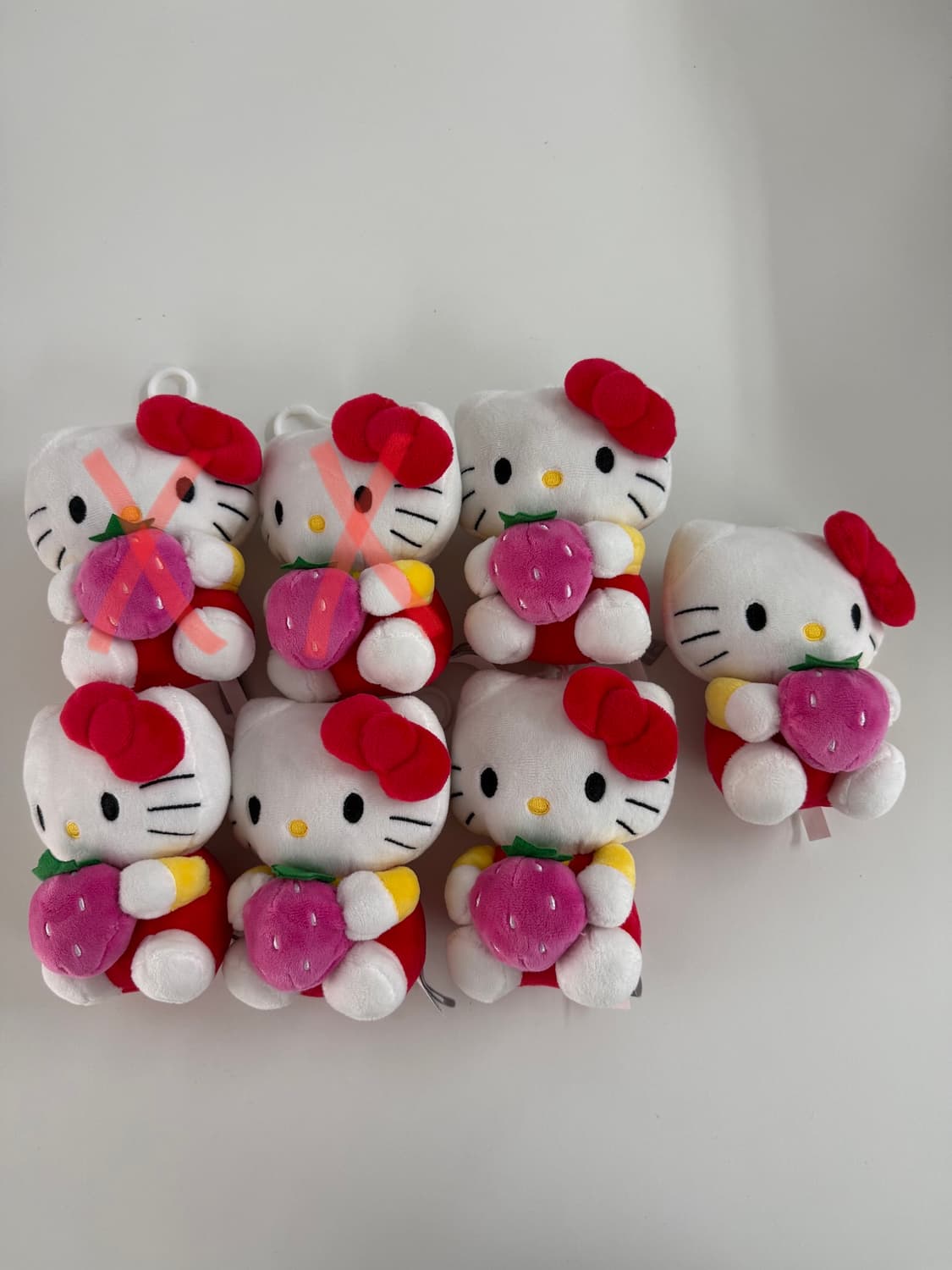 키티 정품 헬로키티 산리오 인형 키링 5개 판매 (촬영 및 소장용) 상품이미지1