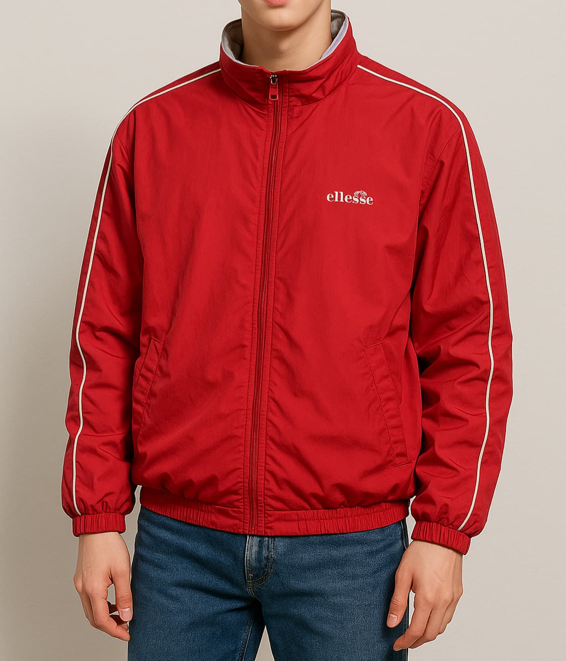 Ellesse 레드 빈티지 윈드브레이커 트랙 재킷_105 상품이미지1