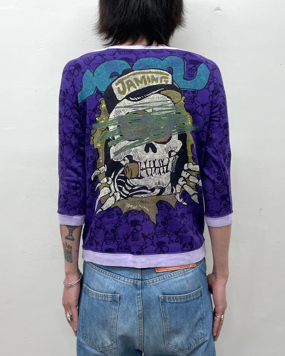 Skeleton Wappen Purple Jam Half Sleeve  상품이미지2