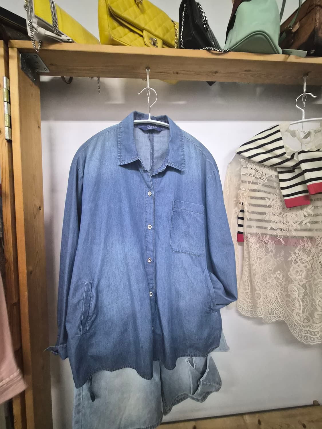 안지크 데님셔츠 점퍼 블루종 상품이미지9