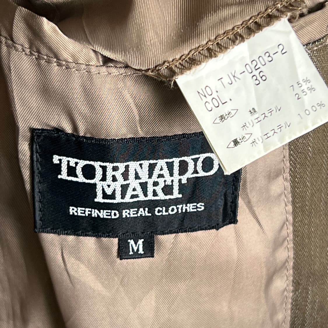 토네이도 마트 카키 코튼 자켓 M 상품이미지9
