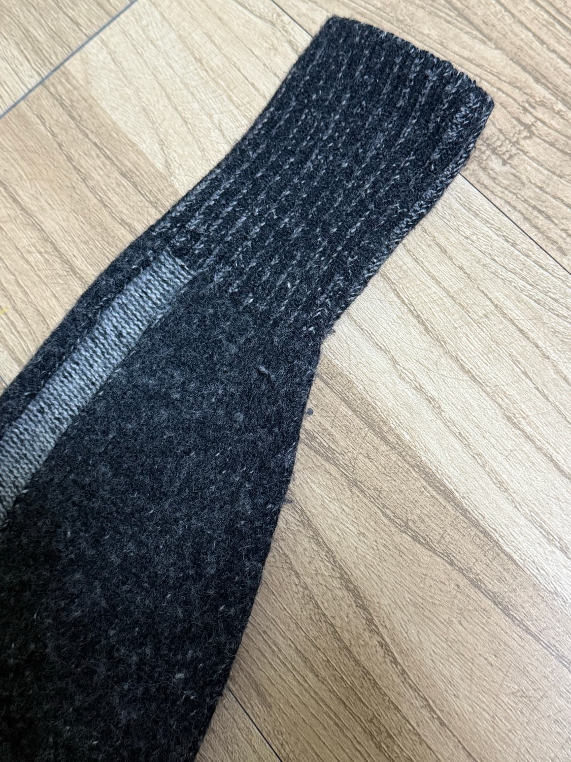 마뗑킴 투톤 믹스드 니트집업 상품이미지4